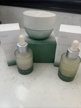 Bio Skin Glow HA Ampoule Serum & Advanced Cream Set - Green